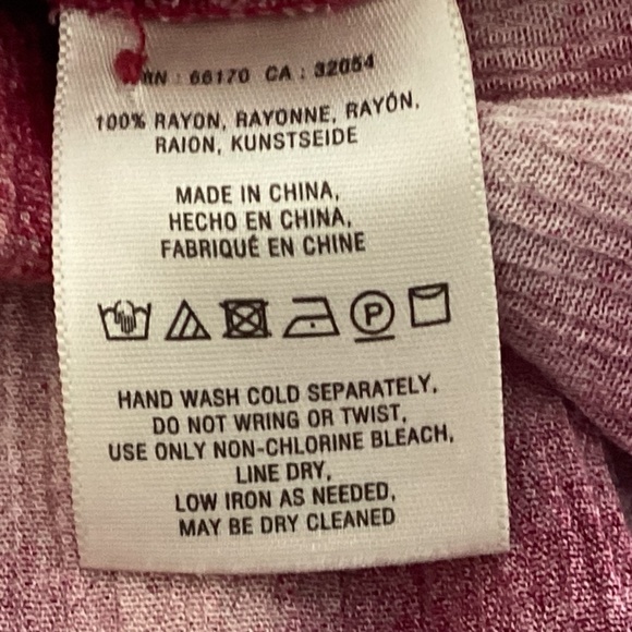 Anthropologie Maeve Cavalon Peplum Plaid Blouse Magenta Off-White L - Picture 10 of 10